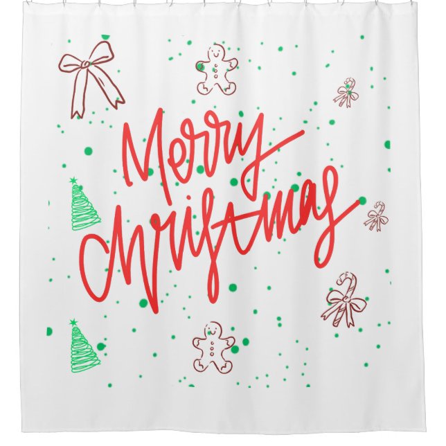 Merry Christmas Gingerbread Design.  (Front)