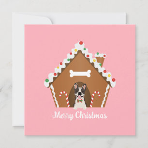 Merry Christmas Gingerbread Dog House