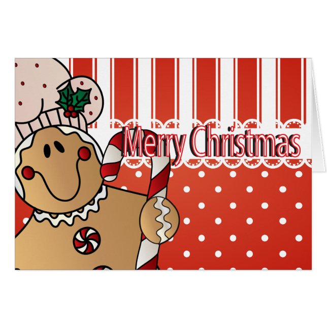 Merry Christmas Gingerbread Man (Front Horizontal)
