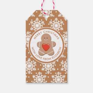 Merry Christmas   Gingerbread Man Gift Tags