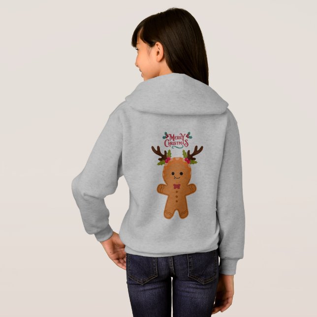 MERRY CHRISTMAS GINGERBREAD MAN REINDEER (Back Full)