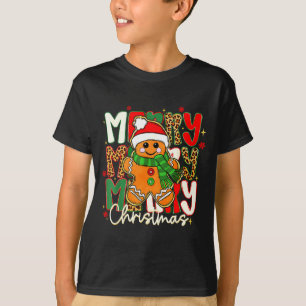 Merry Christmas Gingerbread Xmas Coquette Tis The T-Shirt