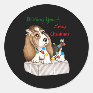 Merry Christmas Girls  Classic Round Sticker