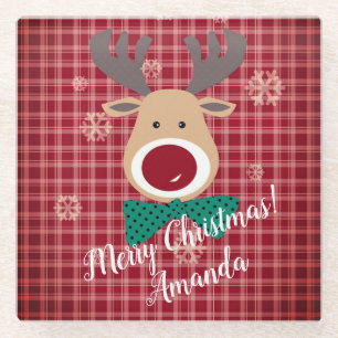 Merry Christmas! Glass Coaster