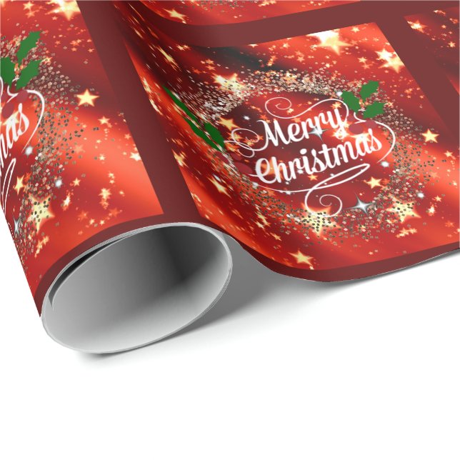 Merry Christmas, Glitter and Shine,  Wrapping Paper (Roll Corner)