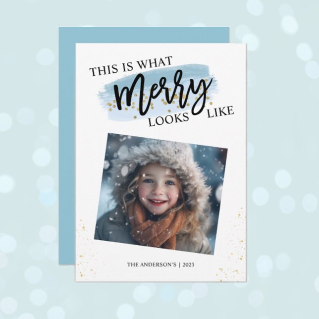 Merry Christmas Glitter Holiday Card (Creator Uploaded)