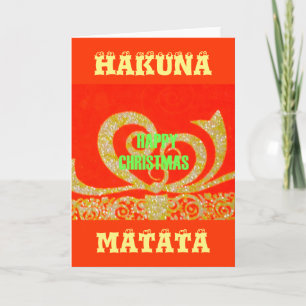 Merry Christmas Glitter Red Text Pattern Design  Holiday Card