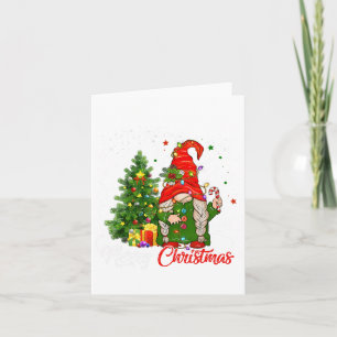 Merry Christmas Gnome Family Christmas S For Women Card