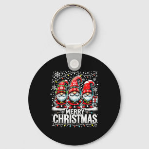 Merry Christmas Gnome Funny Family Christmas Keychain
