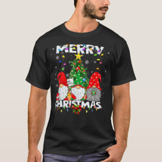 Merry Christmas Gnome  Funny Family Xmas Boys Girl T-Shirt