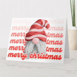 Merry Christmas Gnome Greeting Card