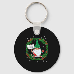 Merry Christmas gnome Keychain