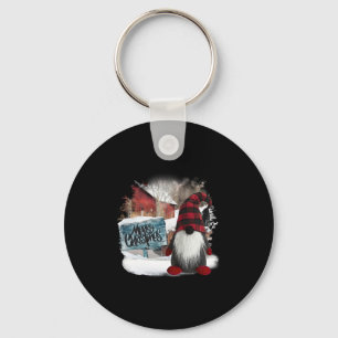 Merry Christmas Gnome    Keychain