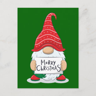 Merry Christmas Gnome Postcard