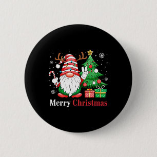 Merry Christmas Gnome S Family Holiday Xmas Pajama 2 Inch Round Button