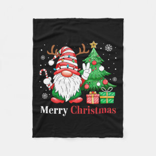 Merry Christmas Gnome S Family Holiday Xmas Pajama Fleece Blanket