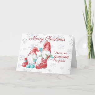 Merry Christmas Gnomes Fun Card
