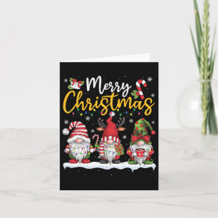 Merry Christmas Gnomes Lover Xmas Family Men Women Card