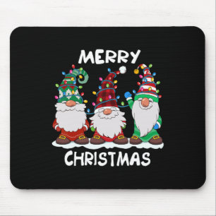 Merry Christmas Gnomes Xmas Family Men Women  Mouse Pad