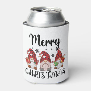 Merry Christmas Gnomies Christmas Gnomes Can Cooler