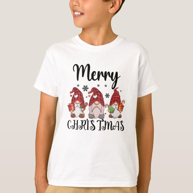 Merry Christmas Gnomies Christmas Gnomes  T-Shirt (Front)