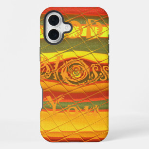 Merry Christmas God Bless You Colours Design iPhone 16 Plus Case