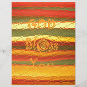 Merry Christmas God Bless You Colours Design Letterhead