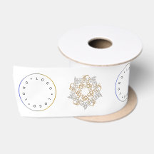 Merry Christmas Gold & Silver Star & Round Logo