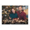 Merry Christmas Gold Sparkle Script PHOTO Greeting
