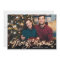 Merry Christmas Gold Sparkle Script PHOTO Greeting
