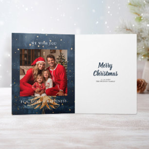 Merry Christmas Golden Tree Card