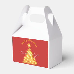 Merry Christmas Golden Tree Thunder_Cove Favor Box