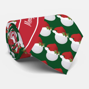 Merry Christmas Golf Tie