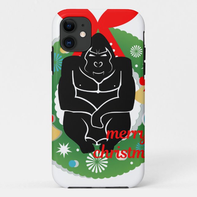 merry christmas gorilla Case-Mate iPhone case (Back)