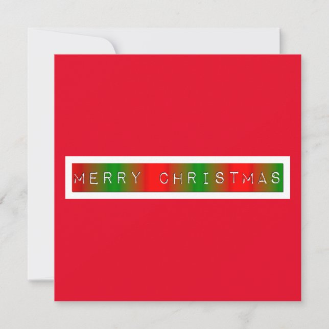 Merry Christmas Gradient Card (Front)