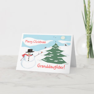 Merry Christmas Granddaughter! Holiday Card