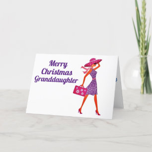 MERRY CHRISTMAS ***GRANDDAUGHTER*** HOLIDAY CARD