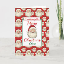 Merry Christmas Granddaughter Santa 