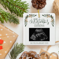 Merry Christmas Grandma Ultrasound Photo