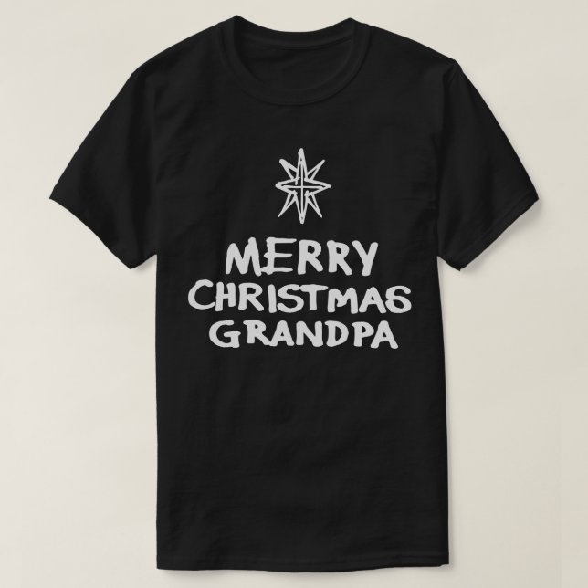 Merry Christmas Grandpa B T-Shirt (Design Front)