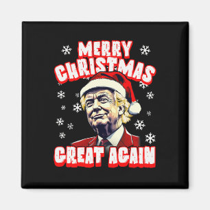 Merry Christmas Great Again Xmas Trump Santa Trump Magnet