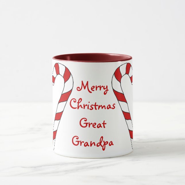 Merry Christmas Great Grandpa Mug by Janz (Center)