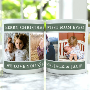 Merry Christmas Greatest Mom Custom Coffee Mug