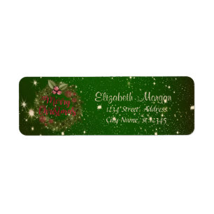 Merry Christmas,Green, Holiday Wreath