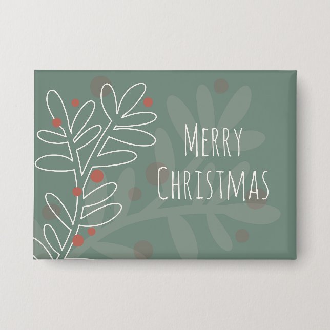 Merry Christmas green mistletoe (Front)