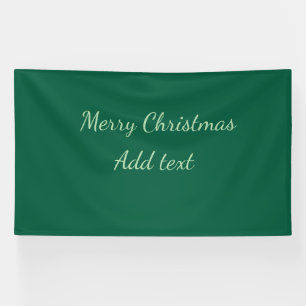Merry Christmas green plain solo background holida Banner