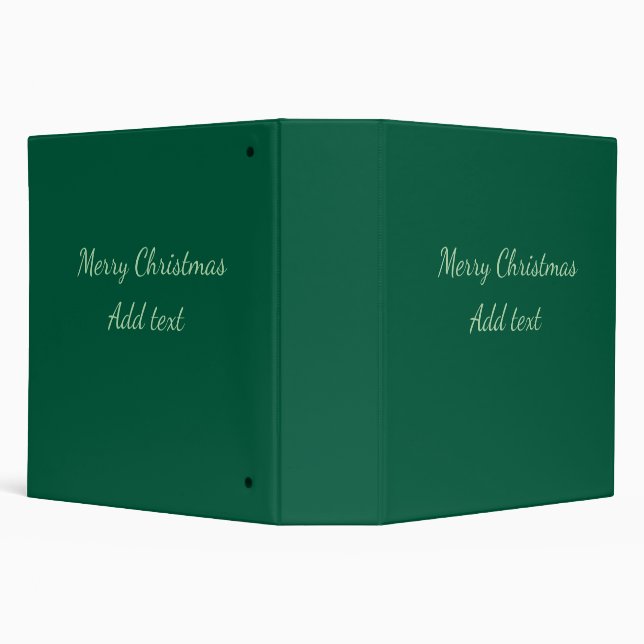 Merry Christmas green plain solo background holida Binder (Background)