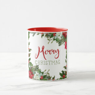 Merry Christmas greenery Mug