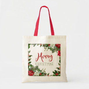 Merry Christmas greenery  Tote Bag
