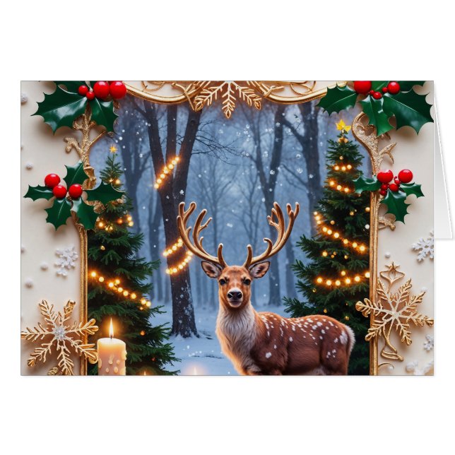 Merry Christmas greeting card (Devant horizontal)